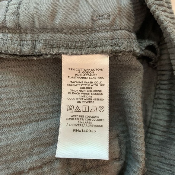 LOFT Corduroy Pants Straight Leg‎ Casual Everyday Comfort Gray Womens Size 28/6 - Picture 5 of 6